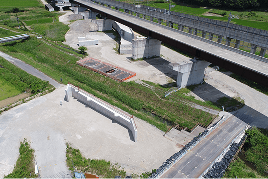 一般国道　高架橋　ランプ橋　下部工事